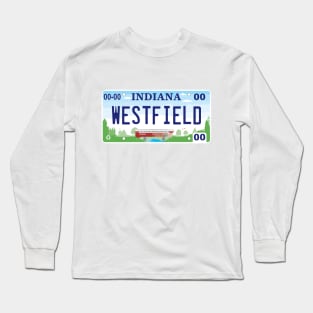 Westfield Indiana License Plate Long Sleeve T-Shirt